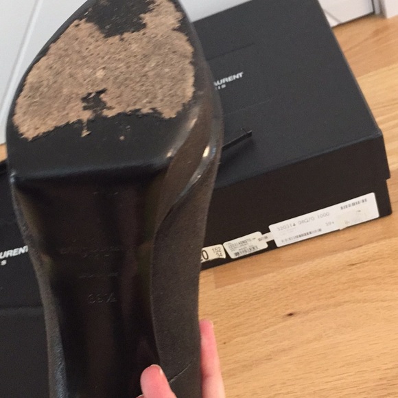 YSL authentic pumps black with patent toe EUR 39.5 - Picture 8 of 8